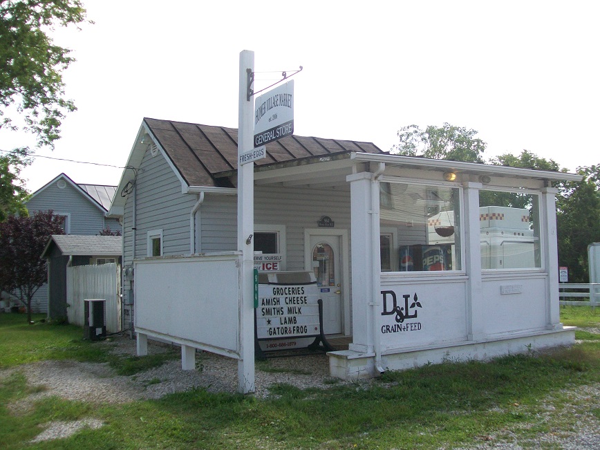 Groceries, Amish cheese, milk, lamb, gator and frog